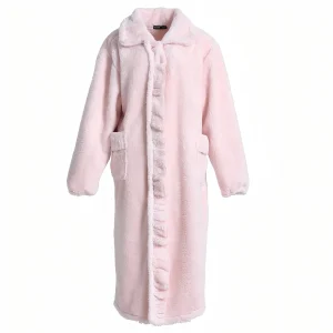 Robe de Chambre Polaire Boutonnée Femme