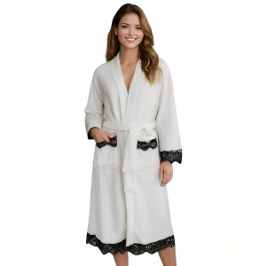 Peignoir de Bain Eponge Femme Court