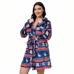 Robe de Chambre de Noël Femme Ronde