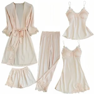 Ensemble Déshabillé Satin Femme