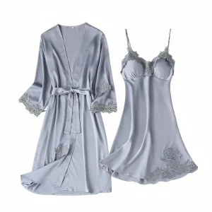 Ensemble Nuisette Peignoir Satin