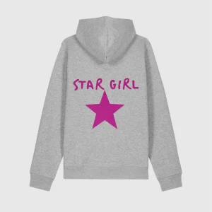 Sweat STARGIRL GRIS PAILLETTE ROSE