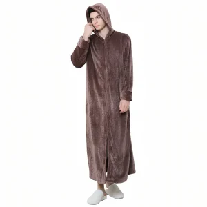 Peignoir de Bain Velours Zippé Adulte