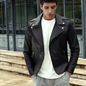Blouson Biker N6 En Cuir