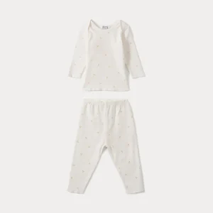 Ensemble de pyjamas deux pièces pour bébés or