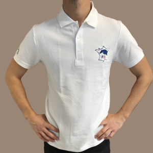 Polo blanc Homme