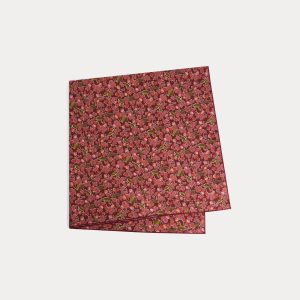 Foulard Cayati en tissu Liberty en coton biologique rouge