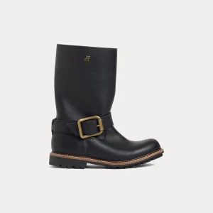 Bottes Jace en cuir style motard