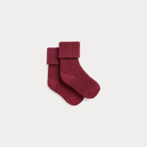 Chaussettes mixtes Gadilson en coton bordeaux
