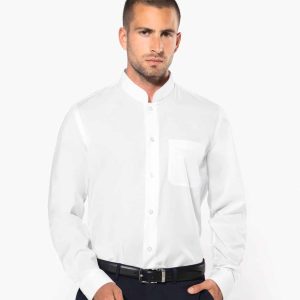 Chemise de cuisinier Col Mao