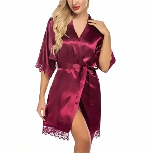 Déshabillé Court Satin