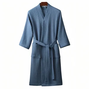 Peignoir de Bain Homme Nid d'Abeille