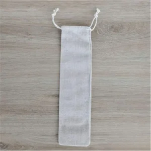 Pochette en lin pour pailles réutilisables - Hello Durable