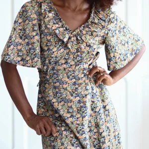 FAIT MAIN longue robe fleurie